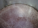 Birra rossa alla fine della fermentazione